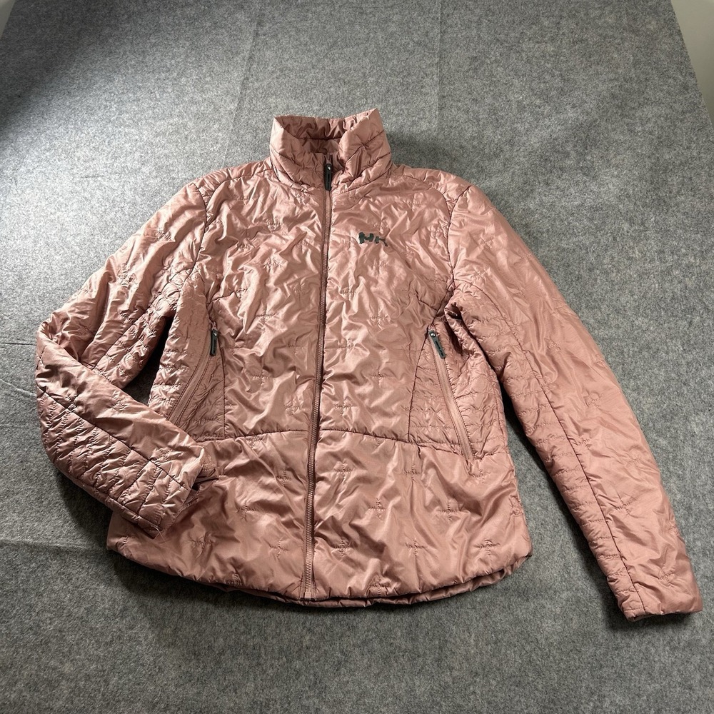 Helly Hansen Verglas Series Puffer Jacket Large Pink Cross Insulator Jacket